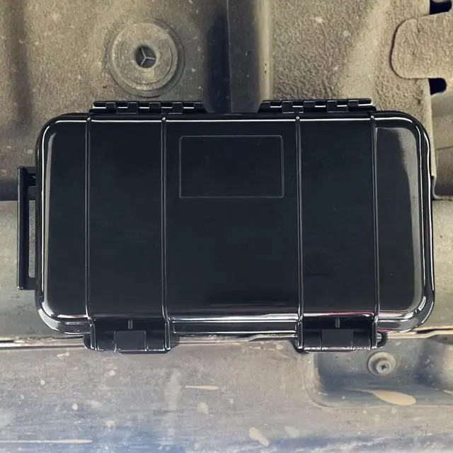 Alt view image 5 of 6 - Magnetic Key Holder Under Car Waterproof Magnetic Stash Box for GPS Trackers Hide a Key Outside Magnetic key Box Under Car GPS Tracker Holder Case - Hide Your Items Anywhere