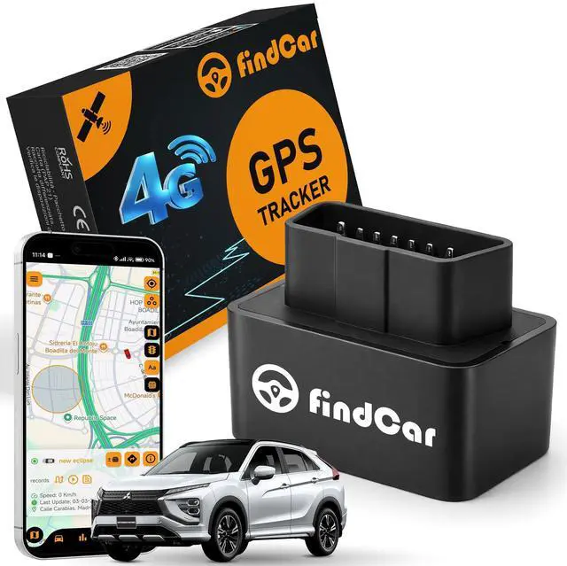 Main image of OBD-4G - GPS Tracker for Vehicles: Car, Motorcycle and Truck with Built-in SIM, Plug-and-Play Connection, Vehicle Tracking with App, Anti-Theft, Speed Alert. Low-Cost Subscription Plans