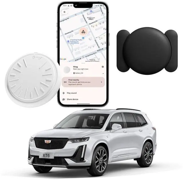 Main image of GPS Tracker for Vehicles Real-Time Mini Tracker Device for Vehicles, No Monthly Fee Subscription No SIM Card Required(Available for Android and iOS) (1 Pack)