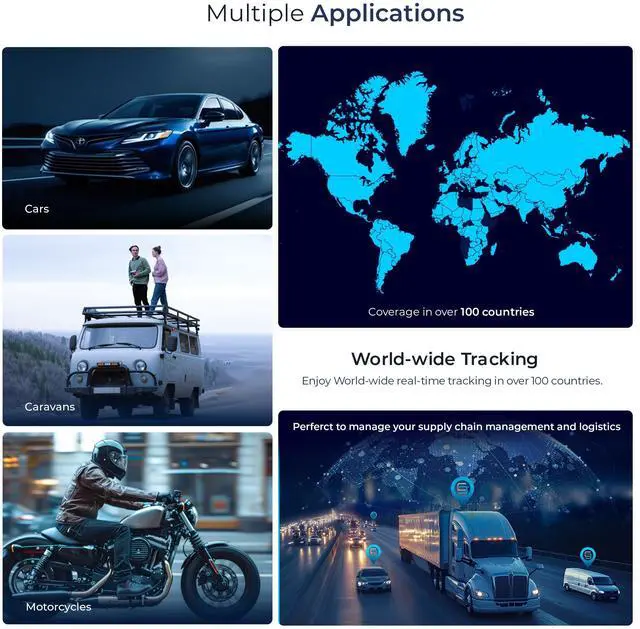 Alt view image 2 of 6 - 01 4G - Version 2026 - Wired GPS Real-Time Tracker (9-75V) - GPS Car Tracker Device with App Notification & Multiple Alarms - Vehicle Security for Car Motorcycles Vans - Subscription Required