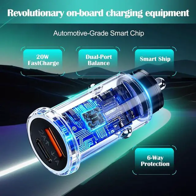 Alt view image 5 of 6 - Car Anti-Loss Device with Charging Port - Real-Time Location Tracking, Compatible with Apple Find My (iOS Only)-Black