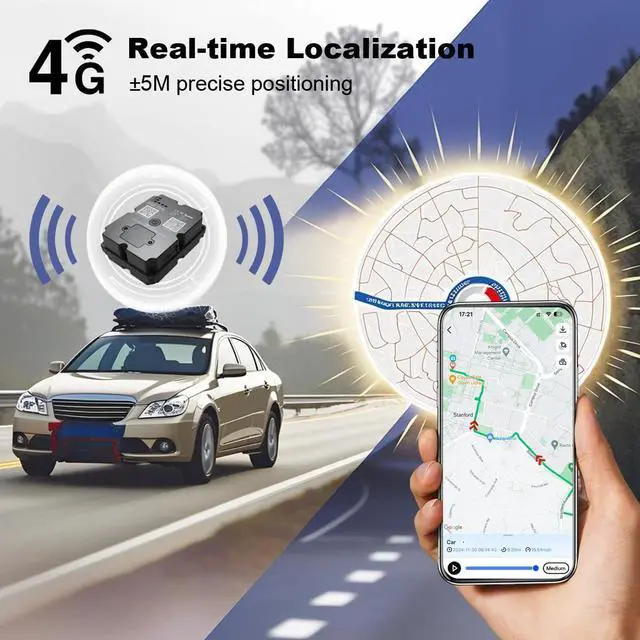 Alt view image 5 of 7 - GPS Tracker for Vehichles, up to 7 Months Long Battery Life, Real Time Tracking, Unlimited Distance, Strong Magnetic,IP67 Waterproof 4G Tracker Device for Vehicles Cars Motorcycle, Subscription Needed