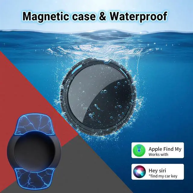 Alt view image 5 of 6 - No Subscription GPS Tracker for Vehicles Work with Find My(iOS Only) Real Time Mini Tracker Tags Global Coverage Hidden Car Location Tracking Tags Device with Magnetic Case No Monthly Fee Required