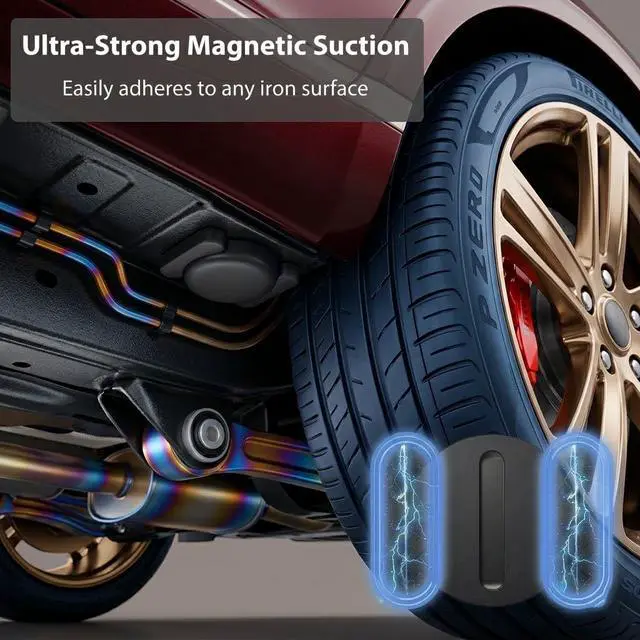 Alt view image 7 of 7 - 2 Pack GPS Tracker for Vehicles with Magnetic Case Global Real-Time Bluetooth Tracking Device for Cars Hidden Work with Apple Find My (iOS Only) Waterproof No Fee No Subscription No SIM Card Required