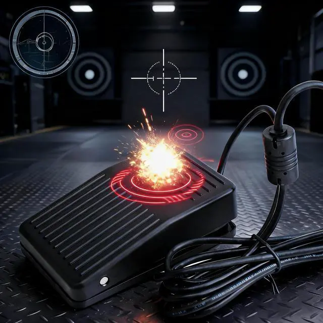 Alt view image 4 of 5 - TOPWOLF USB Foot Switch for Gaming - HID Programmable 3-Pedal, Anti-Slip Heavy Duty, MMO Macro Controller for PC Keyboard Replacement, FPS & Game Assistant
