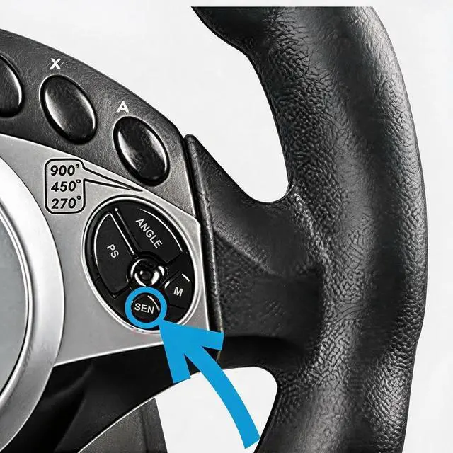Alt view image 6 of 6 - Racing Wheel 900° with Gear Shifter and Handbrake, Gaming Racing Wheel Simulates Manual Transmission Driving, Car Racing Clutch, 900 Degree Steering Game, Compatible with PS3/PS4/Xbox 360/Xbox One/PC/