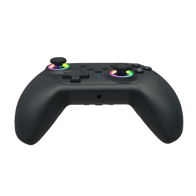 Alt view image 2 of 6 - TOPWOLF RGB Wireless Controller for Switch 2 / Switch Lite / PC / Android / iOS 7Color LED, C Button GameChat, MKey Macro, 4Level Vibration, Turbo & 9Axis Gyro, 600mAh Battery, TypeC