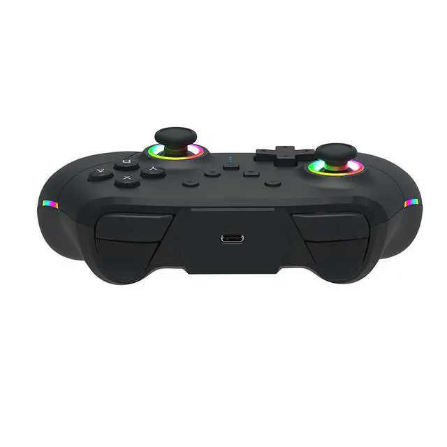 Alt view image 6 of 6 - TOPWOLF RGB Wireless Controller for Switch 2 / Switch Lite / PC / Android / iOS 7Color LED, C Button GameChat, MKey Macro, 4Level Vibration, Turbo & 9Axis Gyro, 600mAh Battery, TypeC