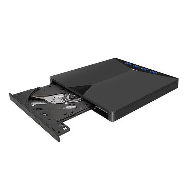 Alt view image 5 of 7 - 7in1 USB 3.0 & TypeC External DVD Drive Portable CD/DVD Burner Reader Writer with SD/TF Card Slots, 2 USB Ports, 2 TypeC Ports, PlugandPlay, Silent 30dB Operation, Compatible with Laptop, PC,