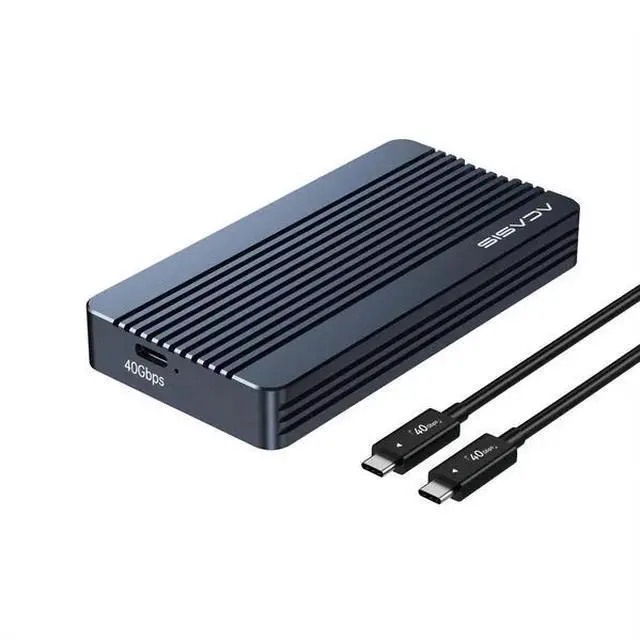 Main image of ACASIS 40Gbps M.2 NVMe SSD Enclosure for Thunderbolt 4/3 & USB4 Tool-Free Installation, Aluminum Heat Sink, Fanless Noiseless Design, Supports 2280/2260/2242/2230 SSDs (Up to 8TB, SSD Not Included)