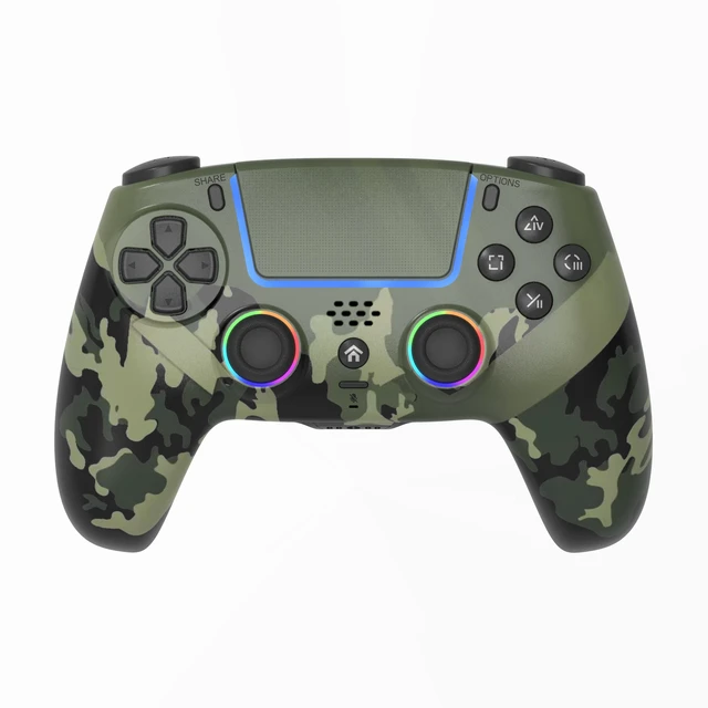 Alt view image 2 of 2 - TOPWOLF PS5 Controller with Hall Effect Joysticks & Triggers, Wireless/USB Bluetooth Gamepad for PS5/PS5 Slim/Pro/PC, RGB, Dual Vibration, 6-Axis Motion, Macro/Turbo, Back Buttons, Touchpad, 1000mAh