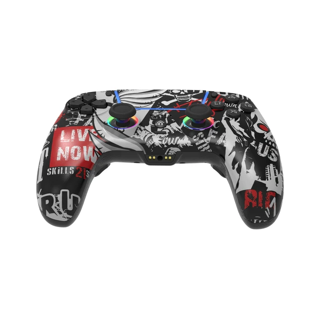 Alt view image 3 of 5 - TOPWOLF PS5 Controller with Hall Effect Joysticks & Triggers, Wireless/USB Bluetooth Gamepad for PS5/PS5 Slim/Pro/PC, RGB, Dual Vibration, 6-Axis Motion, Macro/Turbo, Back Buttons, Touchpad, 1000mAh