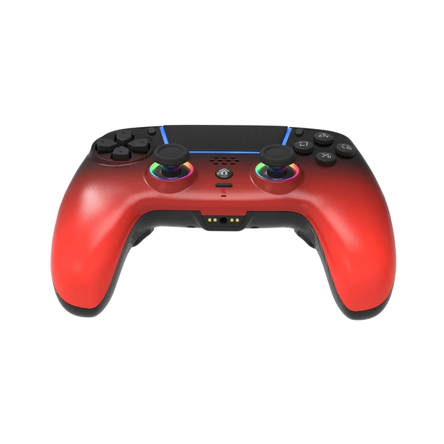 Alt view image 4 of 5 - TOPWOLF PS5 Controller with Hall Effect Joysticks & Triggers, Wireless/USB Bluetooth Gamepad for PS5/PS5 Slim/Pro/PC, RGB, Dual Vibration, 6-Axis Motion, Macro/Turbo, Back Buttons, Touchpad, 1000mAh