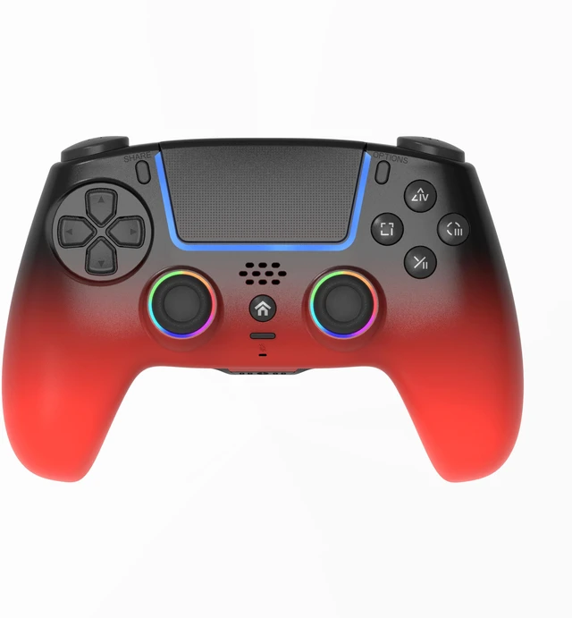 Alt view image 2 of 5 - TOPWOLF PS5 Controller with Hall Effect Joysticks & Triggers, Wireless/USB Bluetooth Gamepad for PS5/PS5 Slim/Pro/PC, RGB, Dual Vibration, 6-Axis Motion, Macro/Turbo, Back Buttons, Touchpad, 1000mAh