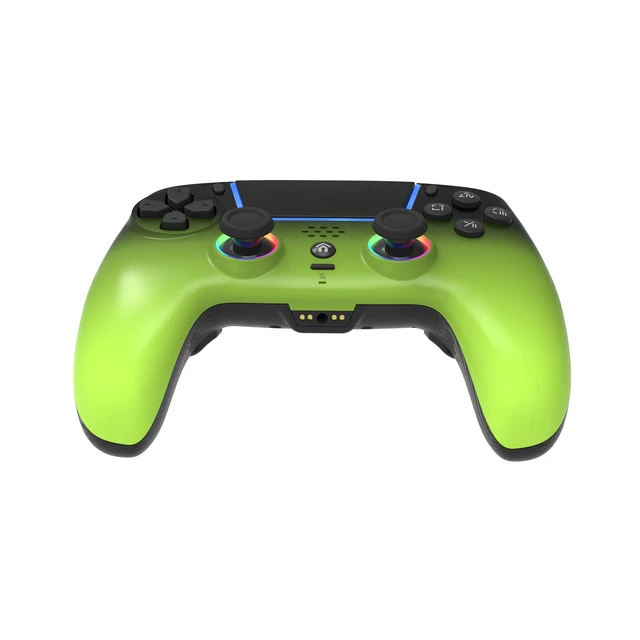 Alt view image 4 of 5 - TOPWOLF PS5 Controller with Hall Effect Joysticks & Triggers, Wireless/USB Bluetooth Gamepad for PS5/PS5 Slim/Pro/PC, RGB, Dual Vibration, 6-Axis Motion, Macro/Turbo, Back Buttons, Touchpad, 1000mAh