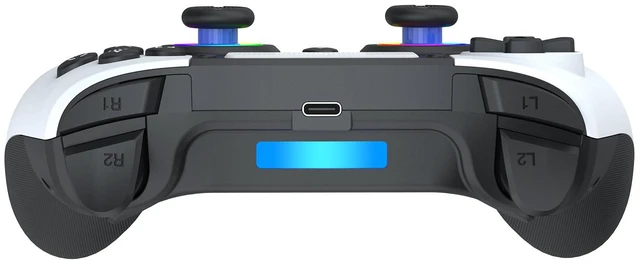 Alt view image 6 of 7 - TOPWOLF PS5 Bluetooth Controller, Hall Effect Joystick Wireless USB PC Gamepad for PS5/PS5 Slim/Pro/PC, RGB, Dual Vibration, 6-Axis Motion, Turbo/Macro, Touchpad, Back Buttons