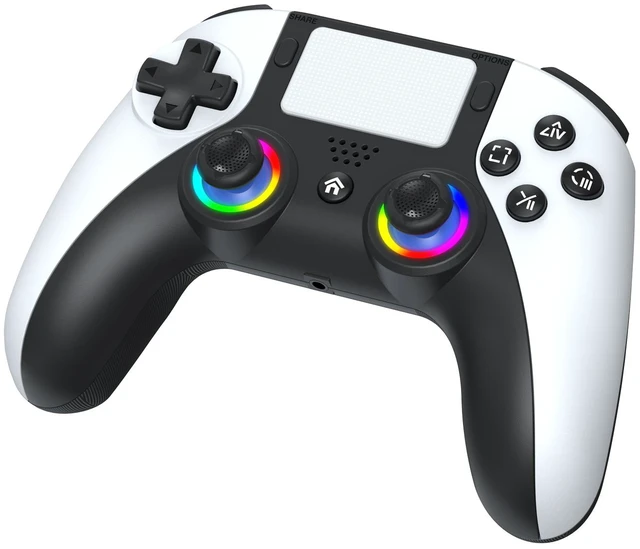 Alt view image 7 of 7 - TOPWOLF PS5 Bluetooth Controller, Hall Effect Joystick Wireless USB PC Gamepad for PS5/PS5 Slim/Pro/PC, RGB, Dual Vibration, 6-Axis Motion, Turbo/Macro, Touchpad, Back Buttons