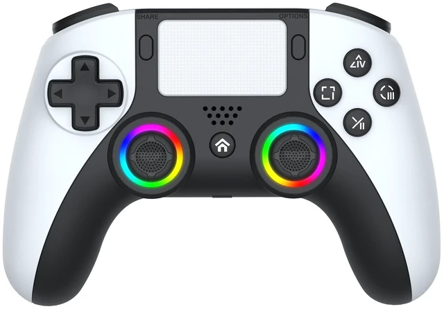 Alt view image 2 of 7 - TOPWOLF PS5 Bluetooth Controller, Hall Effect Joystick Wireless USB PC Gamepad for PS5/PS5 Slim/Pro/PC, RGB, Dual Vibration, 6-Axis Motion, Turbo/Macro, Touchpad, Back Buttons