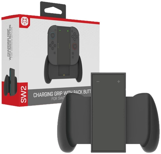 Main image of Switch 2 Joy-Con Charging Grip with Custom Back Buttons, Magnetic Anti-Slip Handle, Type-C Fast Charging, Pass-Through Play, Programmable GL/GR for Nintendo Switch 2