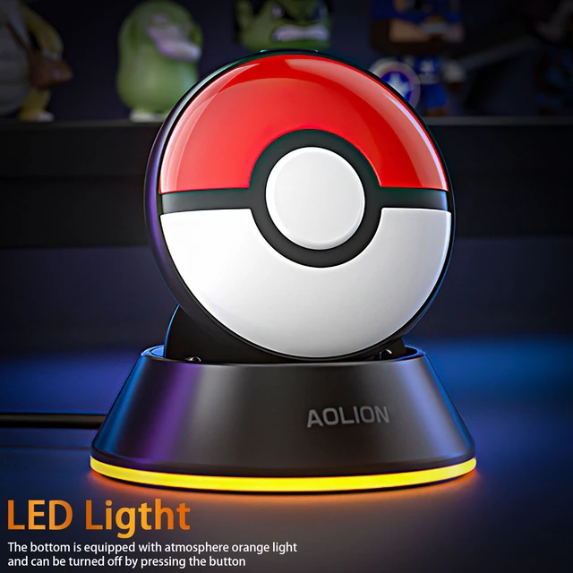 Alt view image 3 of 7 - Magnetic Charging Dock for Pokémon GO Plus+ & Switch Poké Ball - LED Ambient Light, Case-Friendly, 0.1s Fast Charge, 4-Layer Protection, Type-C Cable
