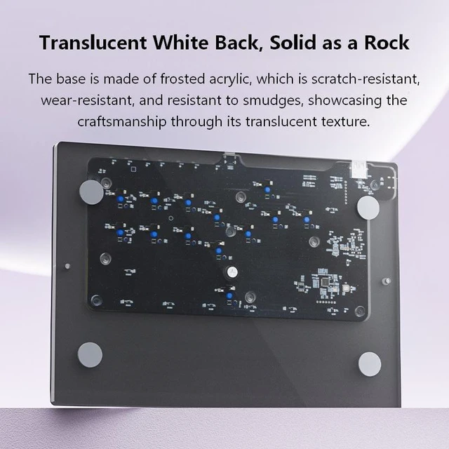 Alt view image 5 of 6 - Aolion PS5 Fighting Keyboard HITBOX Arcade Controller for PC/Switch/Steam/Android/Steam Deck - Kailh Choc Speed Switch, Aluminum Panel, Gasket, RGB, SOCD, Hot-Swap, Dual Type-C