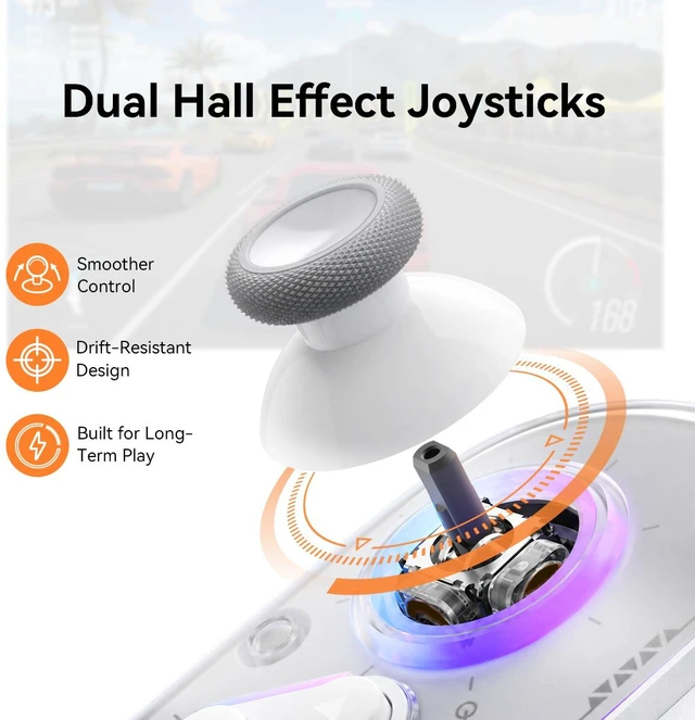 Alt view image 6 of 7 - Aolion Wireless Switch 2 Left & Right Controller, Hall Effect Joysticks, Mechanical Buttons & Back Keys, RGB Bluetooth Gamepad for PC/Android/Steam