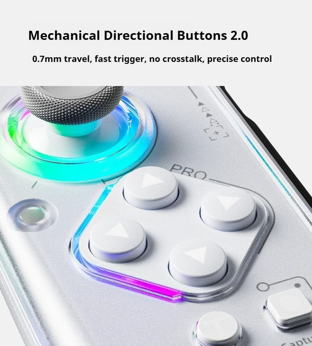 Alt view image 6 of 6 - Aolion J20Pro Switch Left and Right Controllers Hall Effect Joysticks, Mechanical Buttons, NFC Amiibo, HD Vibration, RGB, Macro Back Keys, Wireless for Switch/OLED/Lite, PC, Android, Steam