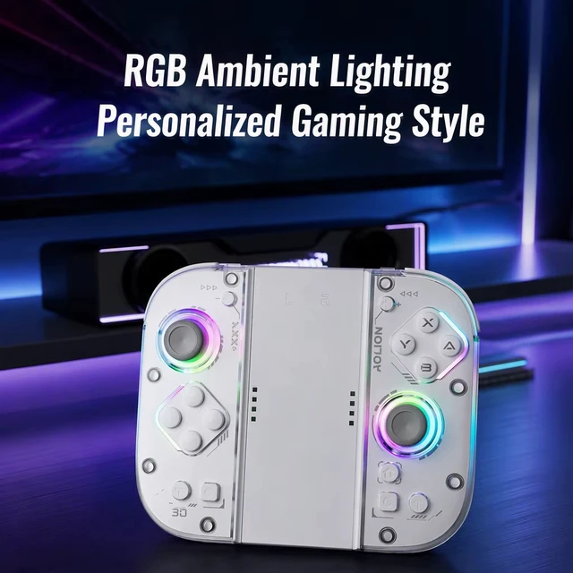 Alt view image 3 of 7 - Aolion J30 Switch 2 Left & Right Controllers, TMR Joysticks, Mechanical Buttons, Macro Back Keys, RGB, 9-Axis Gyro, One-Tap Wake for Switch 1/2, PC/Android/Steam