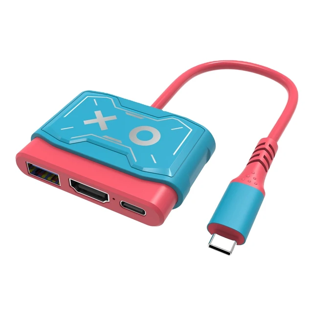 Alt view image 2 of 7 - TOPWOLF Switch Portable Mini HDMI TV Adapter, 4K Video Converter with 60W PD Fast Charging & USB 3.0, Plug & Play Dock for Switch/Switch OLED
