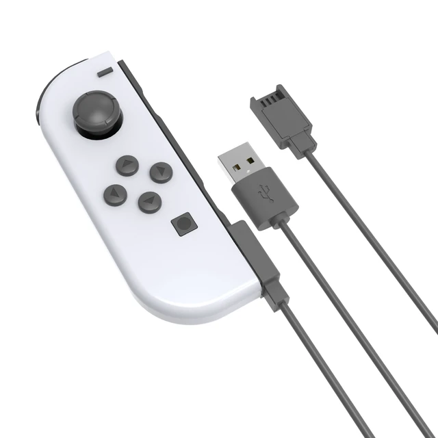 Alt view image 2 of 4 - TOPWOLF 2 in 1 Switch Joy-Con Charging Cable, 2.5m Extra Long USB Charging Cord for Left & Right Joy-Con, Play & Charge Compatible with Original & Third-Party Joy-Con