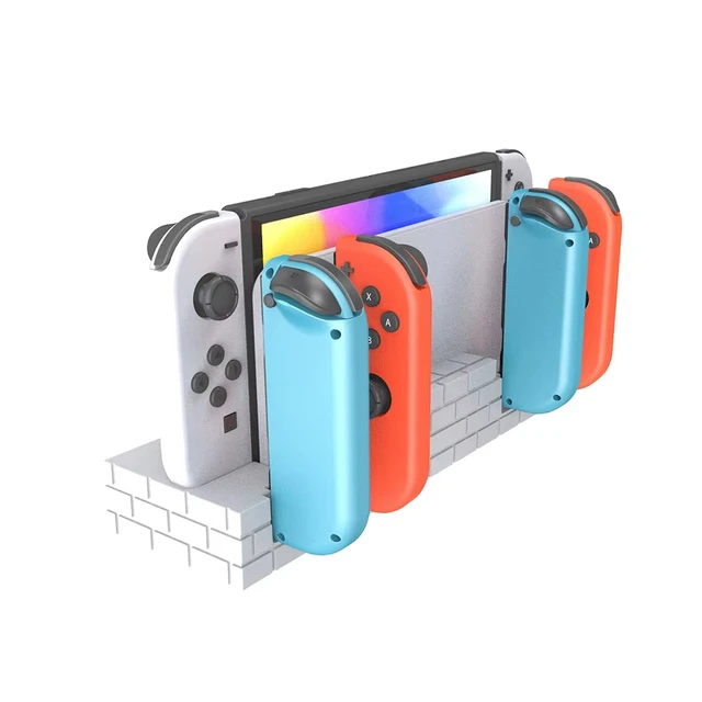 Alt view image 5 of 6 - TOPWOLF Switch Console Storage Stand & Joy-Con 4-in-1 Charging Dock, LED Indicator, Chip Temperature Control, Safe Charging Station with USB Port