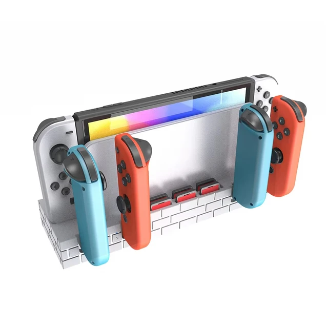 Alt view image 4 of 6 - TOPWOLF Switch Console Storage Stand & Joy-Con 4-in-1 Charging Dock, LED Indicator, Chip Temperature Control, Safe Charging Station with USB Port