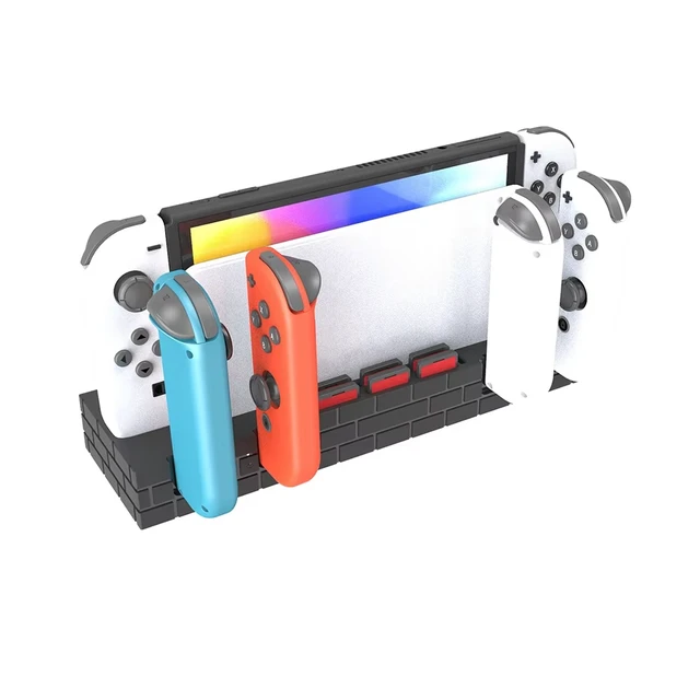 Alt view image 3 of 5 - TOPWOLF Switch Console Storage Stand & Joy-Con 4-in-1 Charging Dock, LED Indicator, Chip Temperature Control, Safe Charging Station with USB Port black