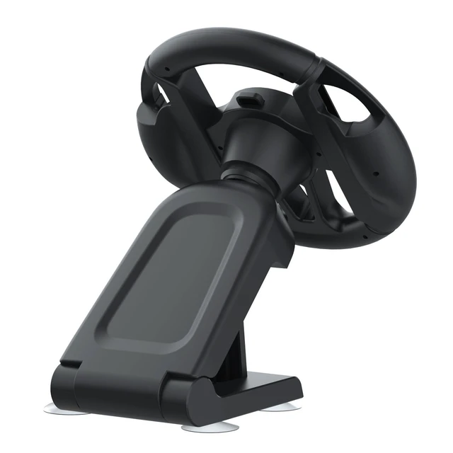 Alt view image 3 of 7 - TOPWOLF Racing Game Steering Wheel for Switch & Switch 2, Detachable Joy-Con Wheel with 4 PVC Suction Cups, 270° Rotation, 2-in-1 Handheld & Dock Mode, Foldable ABS Grip