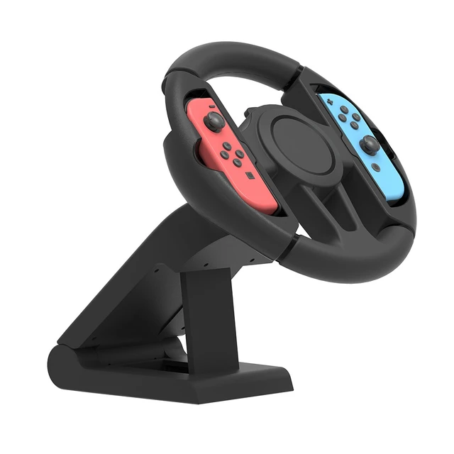 Alt view image 4 of 7 - TOPWOLF Racing Game Steering Wheel for Switch & Switch 2, Detachable Joy-Con Wheel with 4 PVC Suction Cups, 270° Rotation, 2-in-1 Handheld & Dock Mode, Foldable ABS Grip
