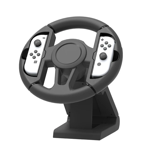 Alt view image 5 of 7 - TOPWOLF Racing Game Steering Wheel for Switch & Switch 2, Detachable Joy-Con Wheel with 4 PVC Suction Cups, 270° Rotation, 2-in-1 Handheld & Dock Mode, Foldable ABS Grip