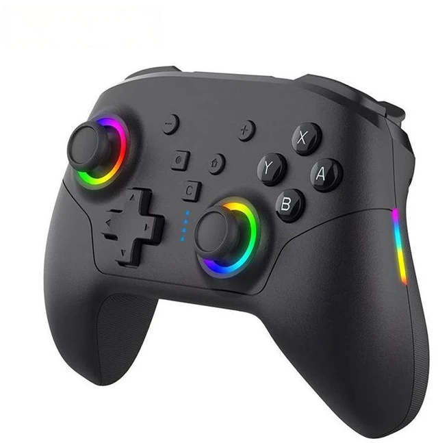Alt view image 2 of 4 - TOPWOLF Switch 2 Wireless Controller with Voice Chat & 3.5mm Audio Jack, RGB Bluetooth Gamepad, 6-Axis Gyro, Dual Vibration, Turbo & Macro, 600mAh, Type-C for Switch/PC/Android/iOS