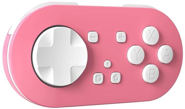 Alt view image 2 of 5 - LinYuvo Wireless Controller for Switch/Lite/OLED, PC, Android/iOS, Mini Bluetooth Pro-Style Gamepad, Adjustable RGB Light, 180mAh 8H Battery, Vibration