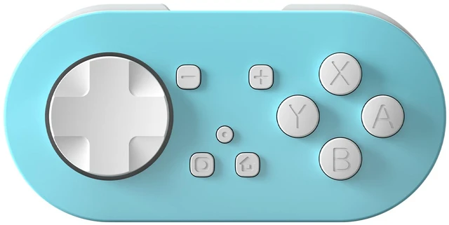 Main image of LinYuvo Wireless Controller for Switch/Lite/OLED, PC, Android/iOS, Mini Bluetooth Pro-Style Gamepad, Adjustable RGB Light, 180mAh 8H Battery, Vibration Blue