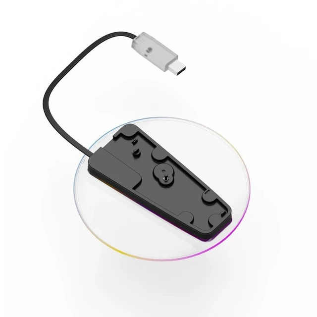Alt view image 4 of 6 - RGB Vertical Cooling Stand for PS5/PS5 Slim/PS5 Pro/30th Anniversary, 7-Color Light Base, Stable Disc Design, Easy Screw Install, ABS+Acrylic