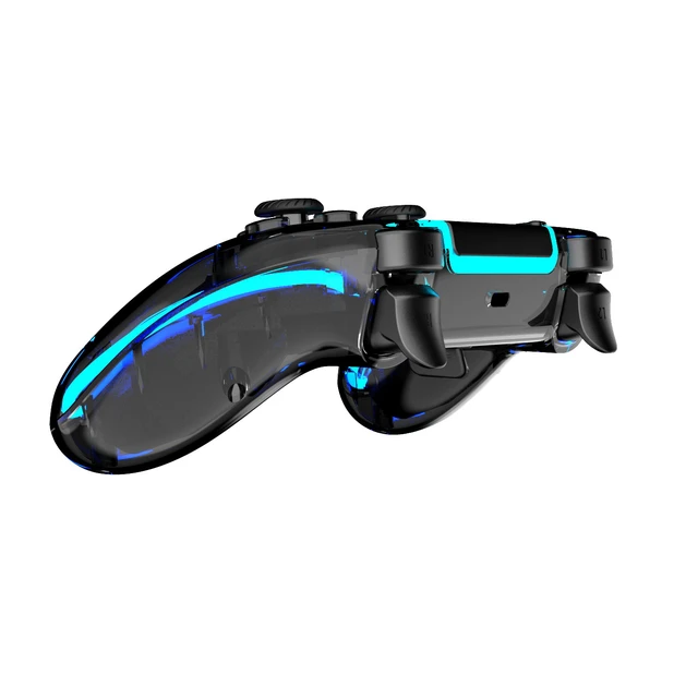 Alt view image 5 of 7 - LinYuvo Wireless Bluetooth RGB Gaming Controller for PS5/PS5 Slim/PS5 Pro/PC/Android, Hall Effect Joysticks, Programmable Back Keys, Turbo, Touch Pad, Audio