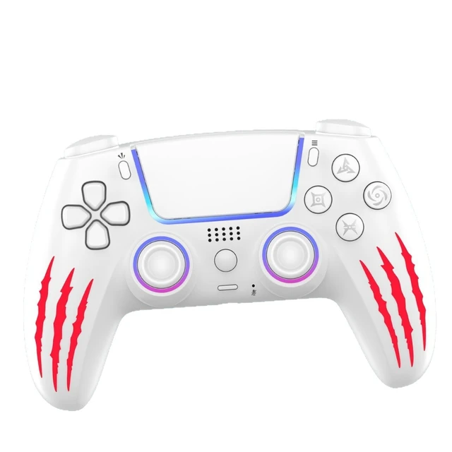 Main image of LinYuvo Wireless RGB Controller for PS5/PC/Android/iOS, Hall Effect Triggers, Touchpad, 6-Axis Motion, Back Buttons, Bluetooth & Wired Gamepad