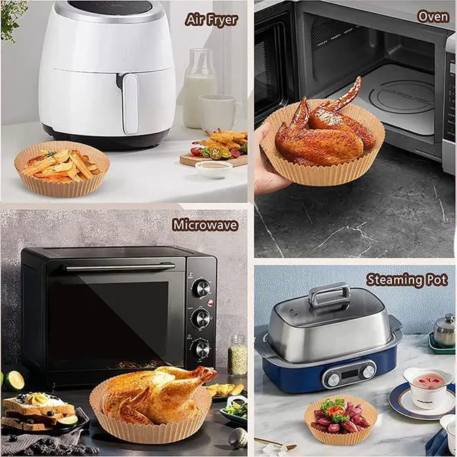 Alt view image 2 of 6 - Ailifeer Air Fryer Liners Disposable 6.3 inch Round,100PCS for AirFryer