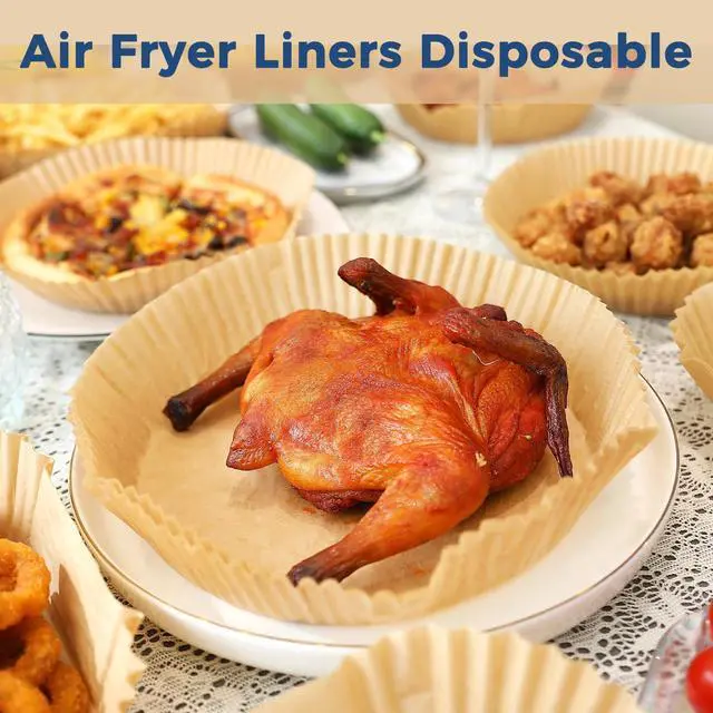 Alt view image 2 of 6 - Air Fryer Liners Disposable,6.5inch 100PCS Round Parchment Paper For Baking