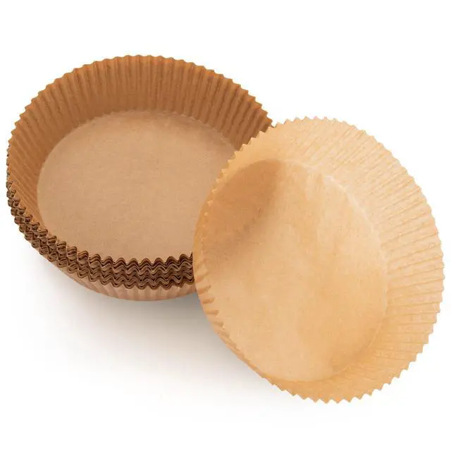 Alt view image 2 of 6 - Air Fryer Liners Disposable Parchment Paper, 100 Count - Round 6-7 Inch, Non- Stick Parchment Paper Sheets Liners For Air Fryers 2-5 Quart - 6.3" Round - 100CT