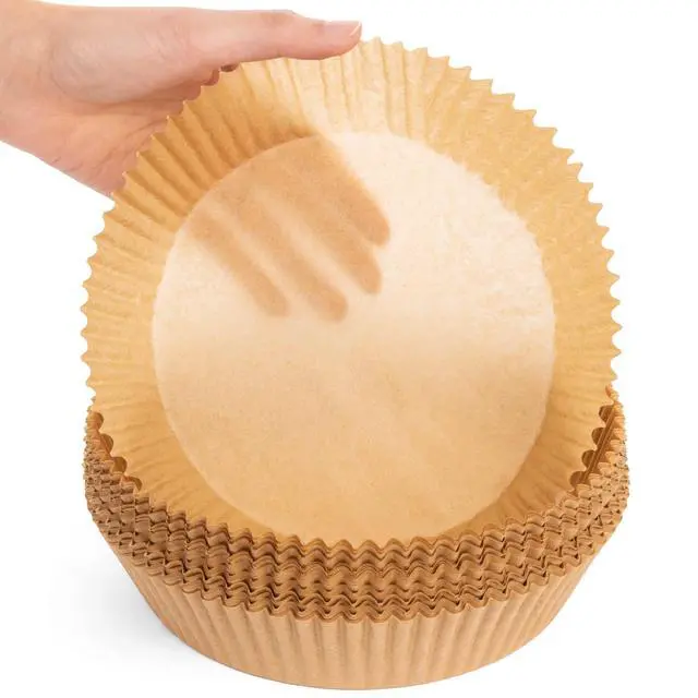 Alt view image 4 of 6 - Air Fryer Liners Disposable Parchment Paper, 100 Count - Round 6-7 Inch, Non- Stick Parchment Paper Sheets Liners For Air Fryers 2-5 Quart - 6.3" Round - 100CT