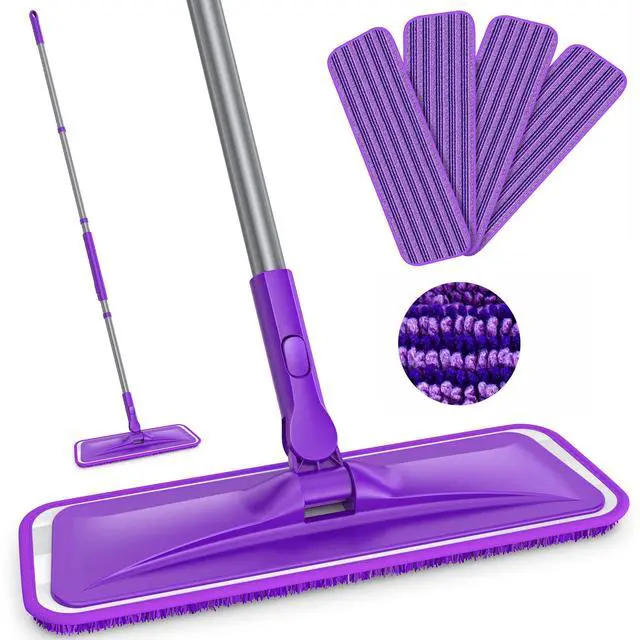 Main image of Microfiber Mops for Floor Cleaning: Flat Mop for Wood Tile Laminate