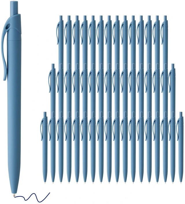 Main image of Pens Bulk, 50 Pack No Bleed Click Pens, Wholesale Retractable Ballpoint Pens, Pen Medium Point, Smooth Ink Pen, 1.0MM Blue Ink