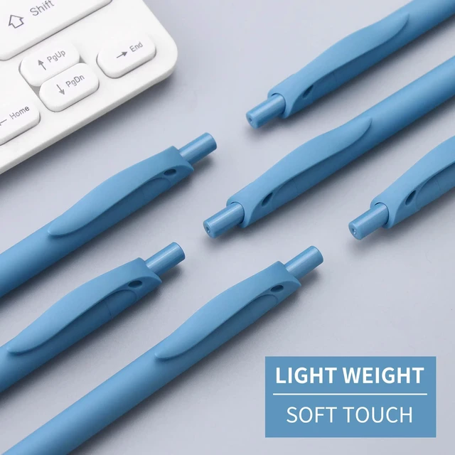 Alt view image 4 of 6 - Pens Bulk, 50 Pack No Bleed Click Pens, Wholesale Retractable Ballpoint Pens, Pen Medium Point, Smooth Ink Pen, 1.0MM Blue Ink