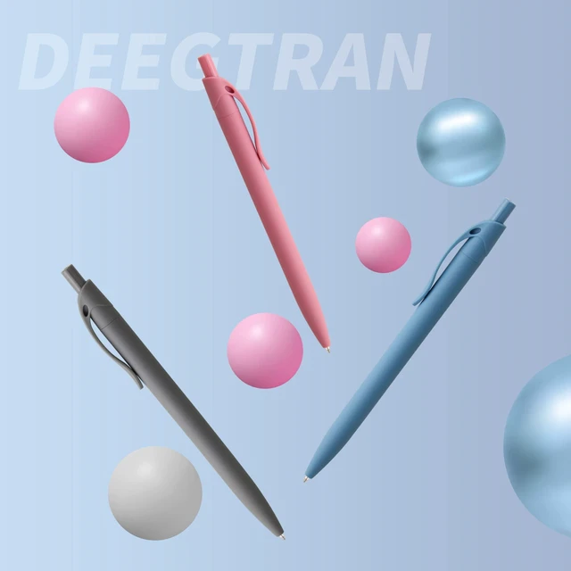 Alt view image 6 of 6 - Pens Bulk, 50 Pack No Bleed Click Pens, Wholesale Retractable Ballpoint Pens, Pen Medium Point, Smooth Ink Pen, 1.0MM Blue Ink